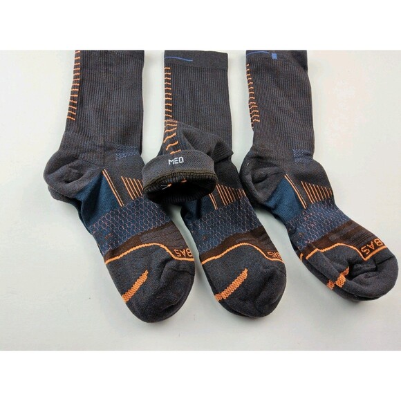 Bombas Hex-Tec Run Athletic Crew Socks Lot Of 3 Pairs Size M - Picture 3 of 3